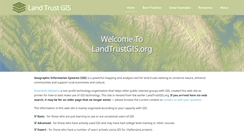 Desktop Screenshot of landtrustgis.org