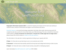 Tablet Screenshot of landtrustgis.org